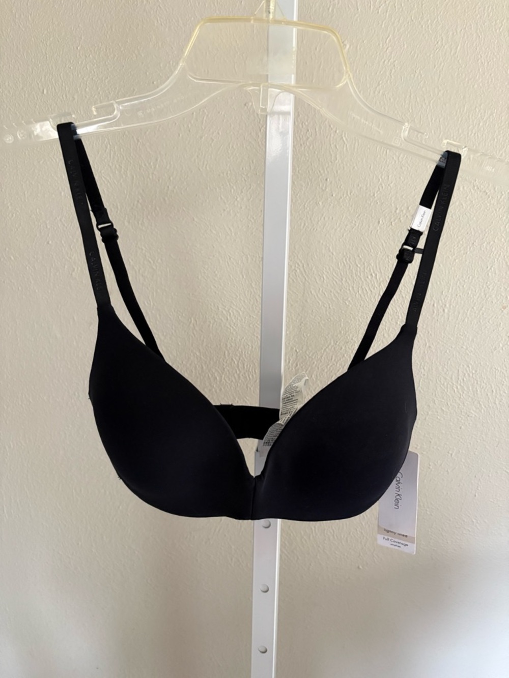 Calvin Klein Black T-Shirt Push Up Bra